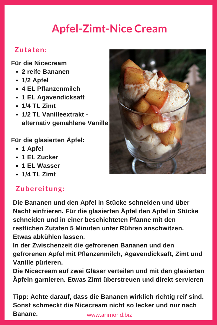 Apfel-Zimt Nice Cream